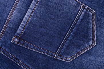 Fototapeta premium Part of blue jeans.