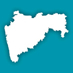 Obraz premium Maharashtra State Map Image