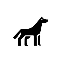 Cute Minimalist Dog Logo