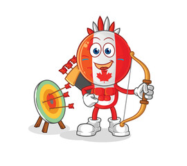 canada native american tribe. cartoon mascot vector