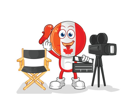 canada director mascot. cartoon vector