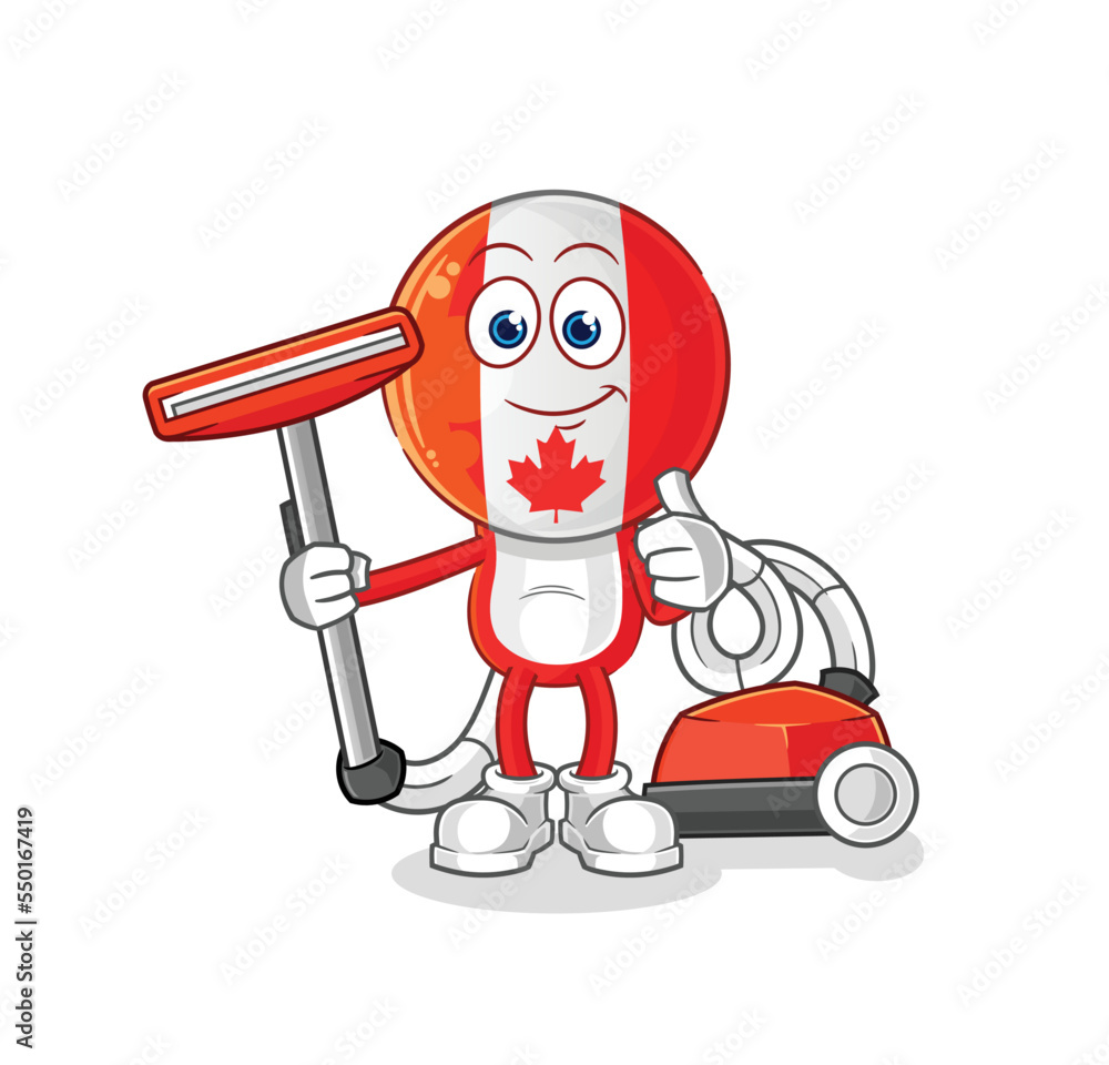 Poster canada clean with a vacuum . character vector