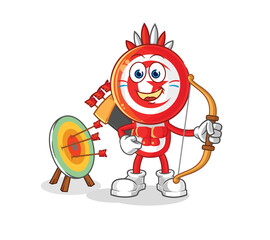 tunisia native american tribe. cartoon mascot vector
