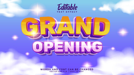 Grand opening text effect