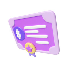 Shares 3D Illustration Icon