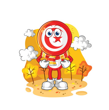 recommend clip art: tunisia in the autumn. cartoon mascot vector