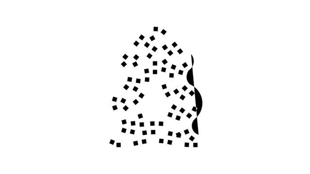 skin sheep glyph icon animation