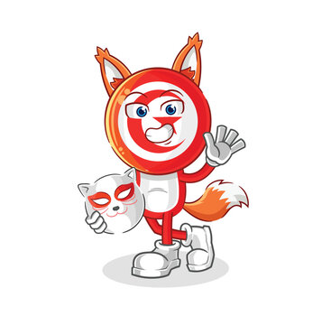 recommend clip art: tunisia japanese fox character. cartoon mascot