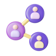 Connection 3D Illustration Icon