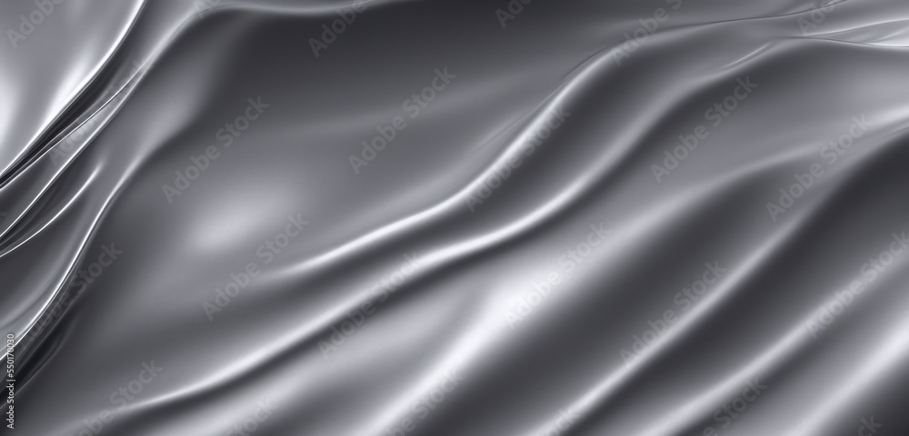 Poster soft silver silk material backdrop. backdrop with copy space, graphic elements for design layout. pe