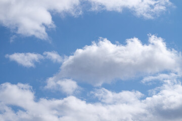 Naklejka na ściany i meble もくもく雲と青空 