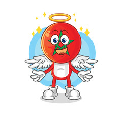Obraz premium morocco angel with wings vector. cartoon character