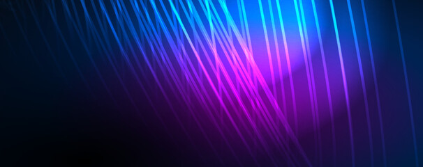 Light beams, neon lines abstract background. Vector Illustration For Wallpaper, Banner, Background, Card, Book Illustration, landing page