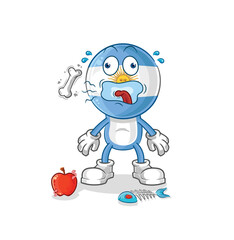 argentina burp mascot. cartoon vector