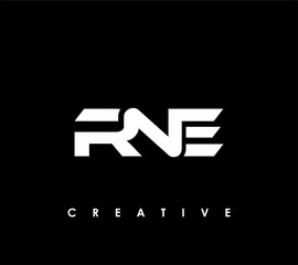RNE Letter Initial Logo Design Template Vector Illustration