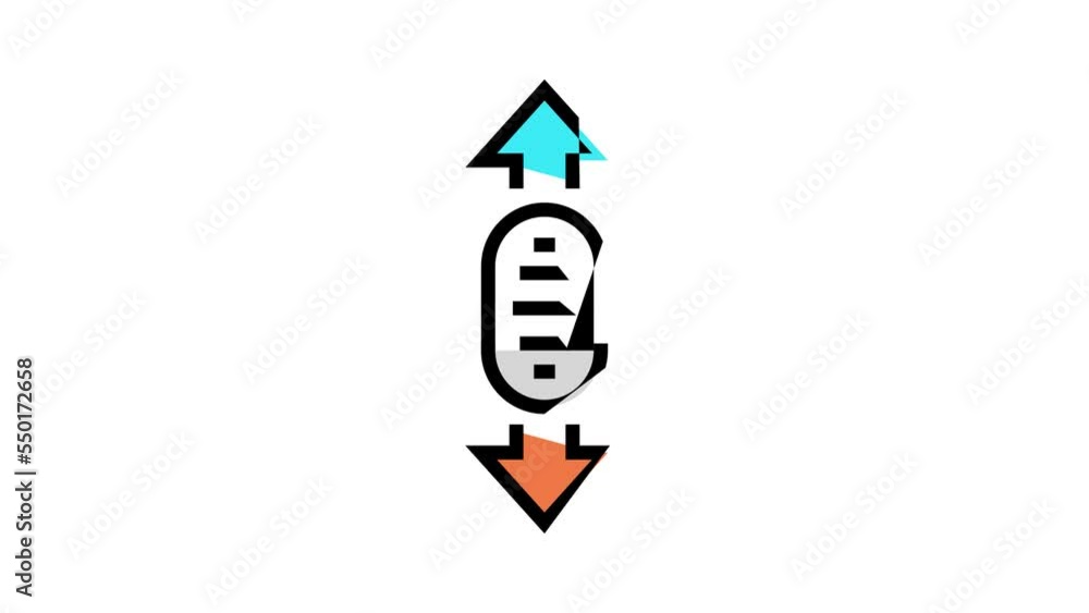 Poster wheel scroll color icon animation