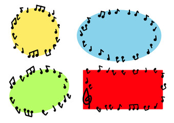 音楽会　コンサート　タイトル　フレームセット