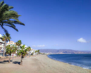 Beach view with nice color contrasts