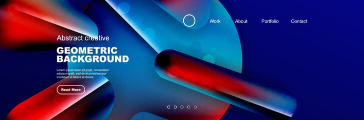 Abstract background for your landing page design. Web page for website or mobile app wallpaper