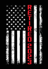 Retired 2023 Distressed Flag Design Template