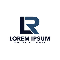 Letter template logo design vector