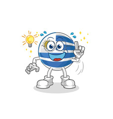 Fototapeta premium uruguay got an idea cartoon. mascot vector