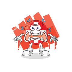 swiss monster vector. cartoon character