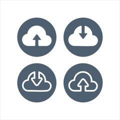 cloud logo template vector symbol	