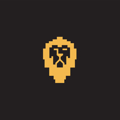 Lion Crown Premium Classic Luxury Elegant Crest logo design inspiration with golden colour 