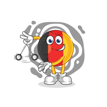 recommend clip art: belgium hypnotizing cartoon. cartoon mascot vector