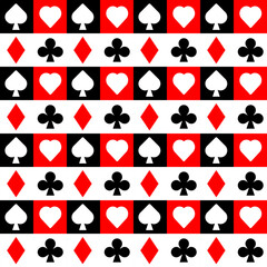 pattern with poker cards