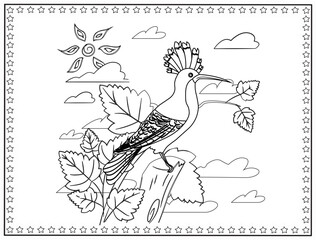 coloring page , design for relaxation.Easy coloring book for kids and all ages. Reduce your stress level & enjoy the meditative benefi High-quality illustrations for KDP Interiors. © Mohd