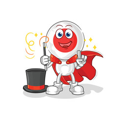 Obraz premium japan magician illustration. character vector