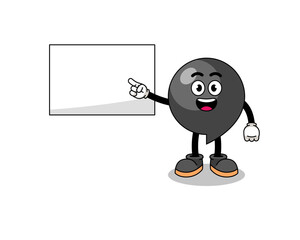 comma symbol illustration doing a presentation