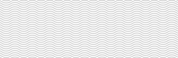 Curved wave lines pattern on white background. Wave striped lines pattern for backdrop and wallpaper template. Simple curved lines with repeat stripes texture. Striped background, vector