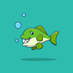 Piranha cartoon 