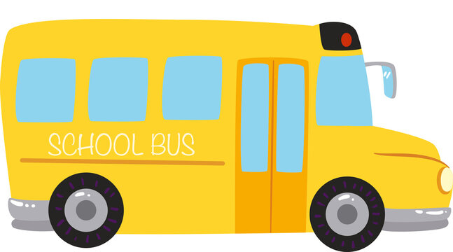 school bus isolated