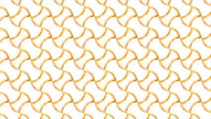 日本の伝統紋様、分銅繋ぎの金箔風背景透過イラスト素材