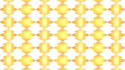 日本の伝統紋様、松川菱の金箔風背景透過イラスト素材