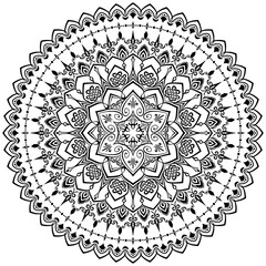 マンダラアート(線画、レース風、西洋風)