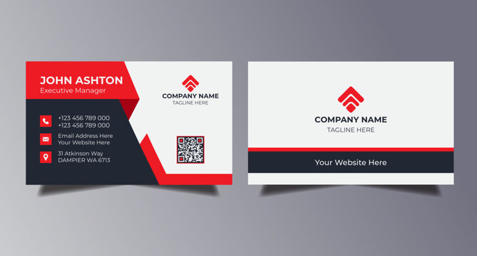 Modern Business Card Creative and Clean Business Card Template.
