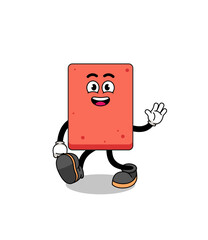 brick cartoon walking