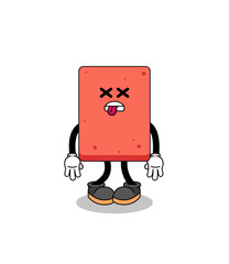 brick mascot illustration is dead