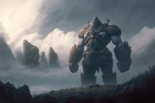 fantasy giant monster in concept Norse Mythology
