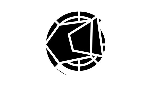 radar chart glyph icon animation