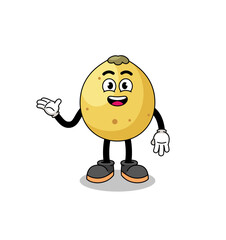 langsat cartoon with welcome pose