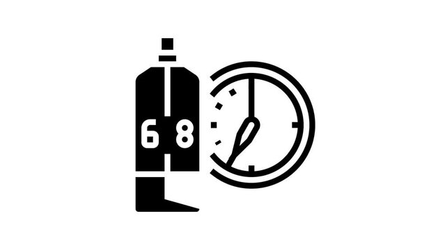 eau de parfum edp cosmetic line icon animation
