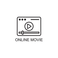 online movie icon , multimedia icon