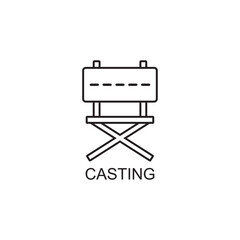 casting icon , movie icon vector