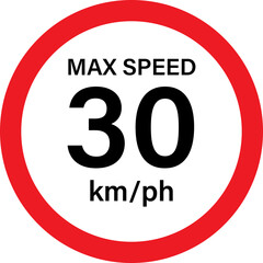 max speed limit sign